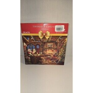 Thomas Kinkade Ceaco Jigsaw Puzzle Santa Checking His List 2023 Complete Mrs